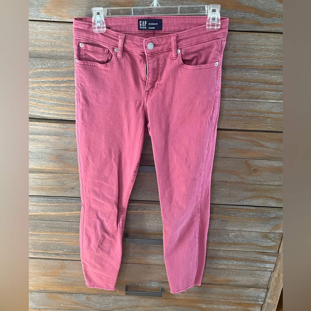 Gap pink skinny jeans